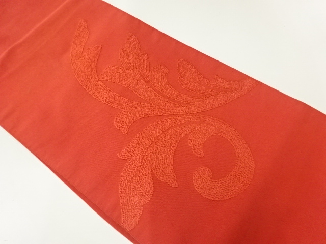 JAPANESE KIMONO / ANTIQUE NAGOYA OBI / SILK / WOVEN ARABESQUE